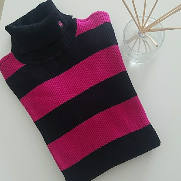 Lauren Ralph Lauren Sweaters - LAUREN Ralph Lauren Striped Turtleneck Sz M